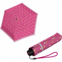 Парасолька дитяча Knirps Rookie Manual Triple Pink Reflective Kn95 6050 8540
