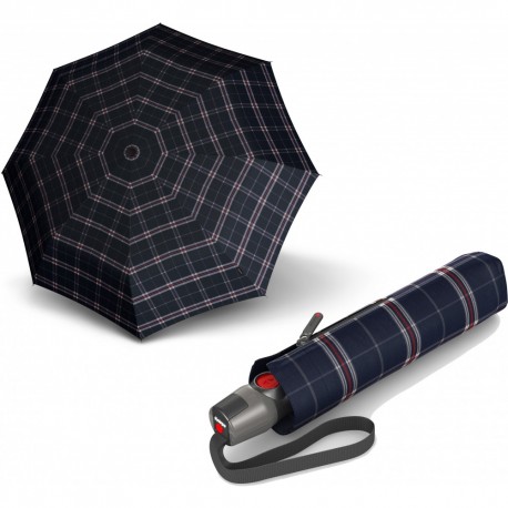 Knirps T.200 Medium Duomatic Check Navy Kn95 3201 5990
