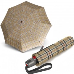 Knirps T.200 Medium Duomatic Check Beige Kn95 3201 5390